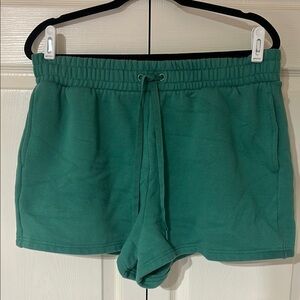 PINK Victoria's Secret Green Athletic Shorts Soft Fabric